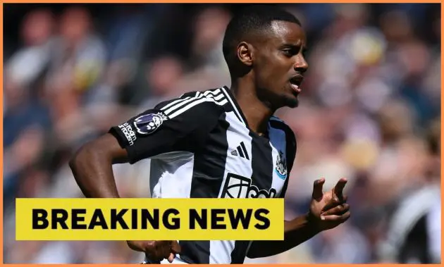 Alexander Isak breaking news