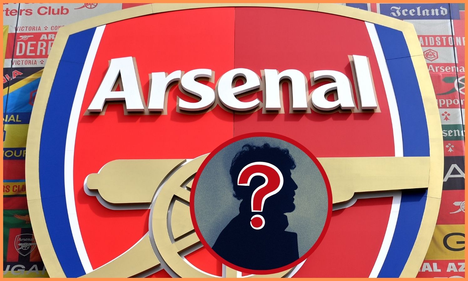 Arsenal logo at the Emirates Stadium