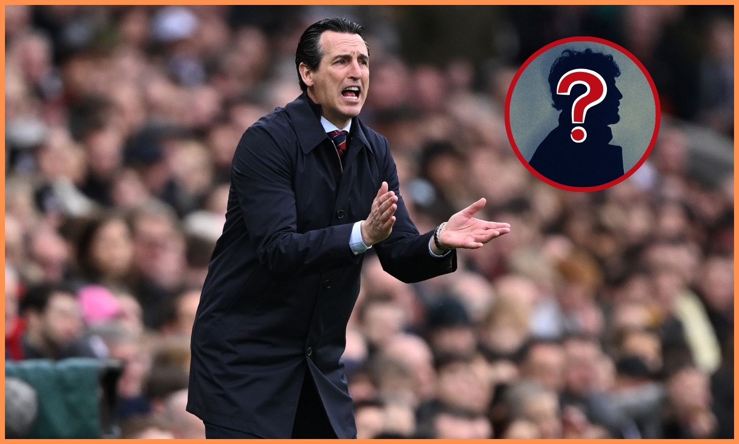 Aston Villa manager Unai Emery shouts instructions