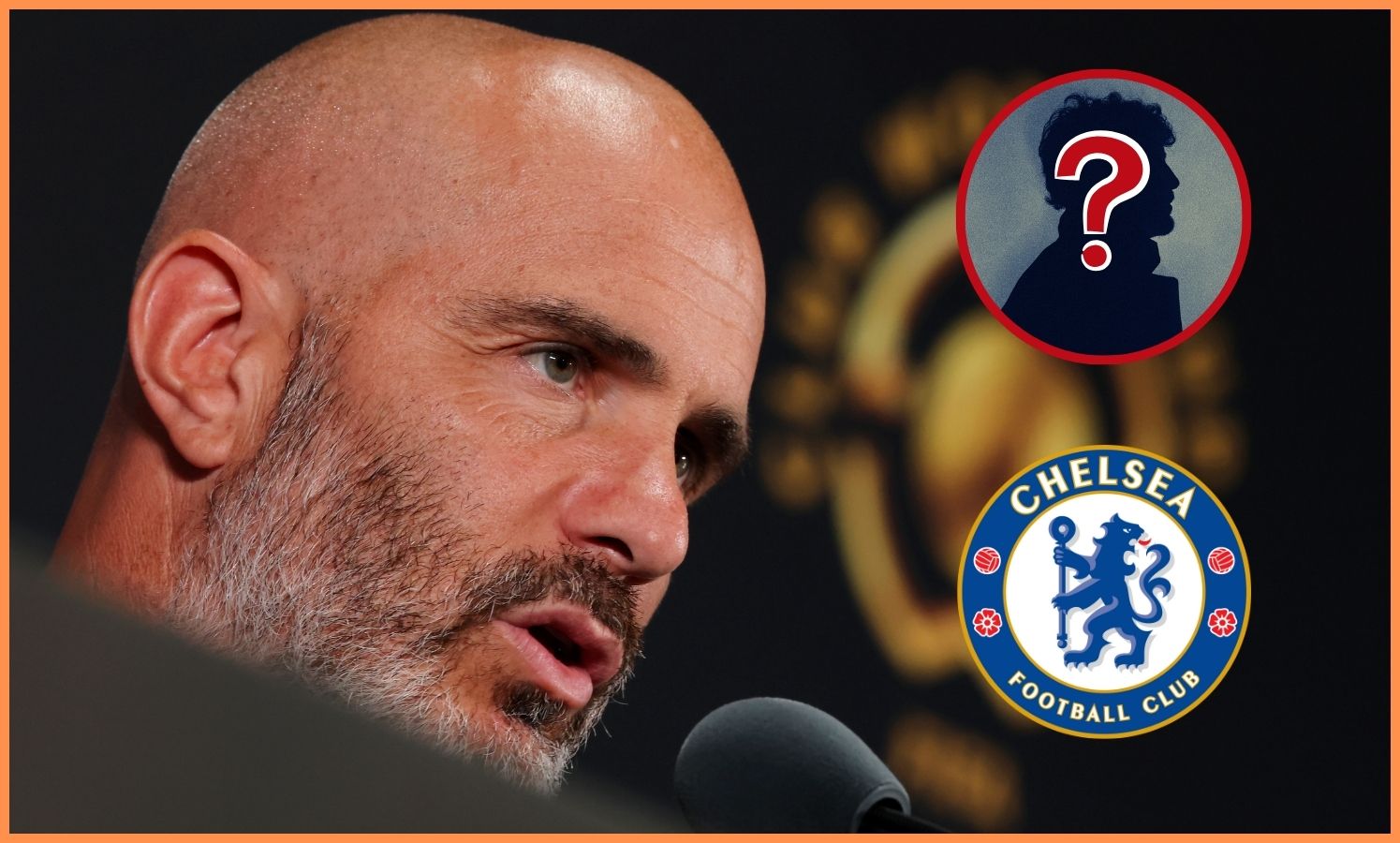 Chelsea manager Enzo Maresca at a press conference