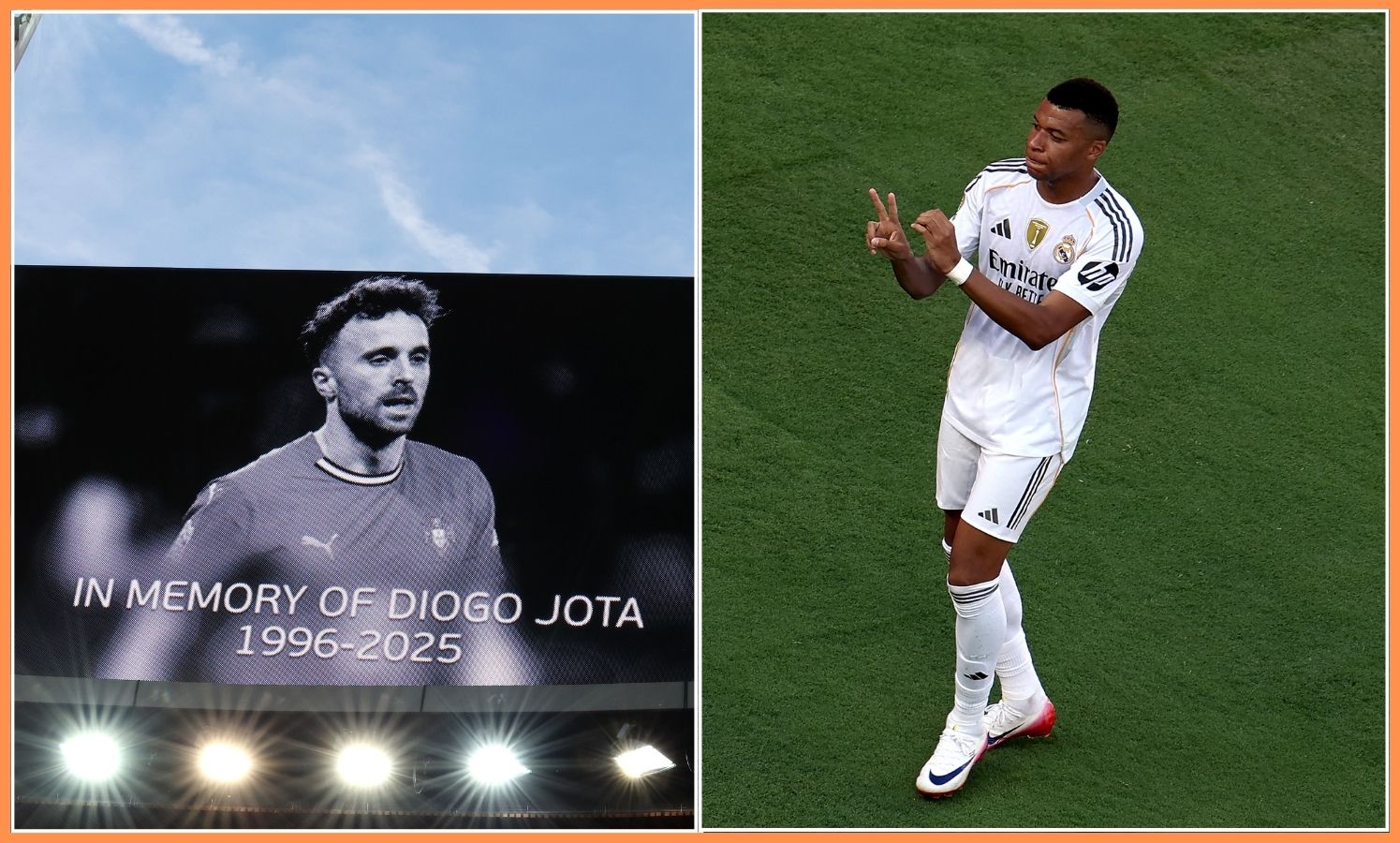 Kylian Mbappe dedicated his goal to Diogo Jota