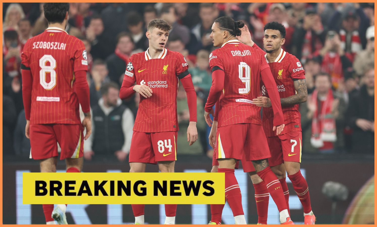 Liverpool players breaking news