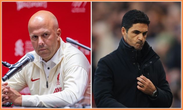 Arne Slot and Mikel Arteta
