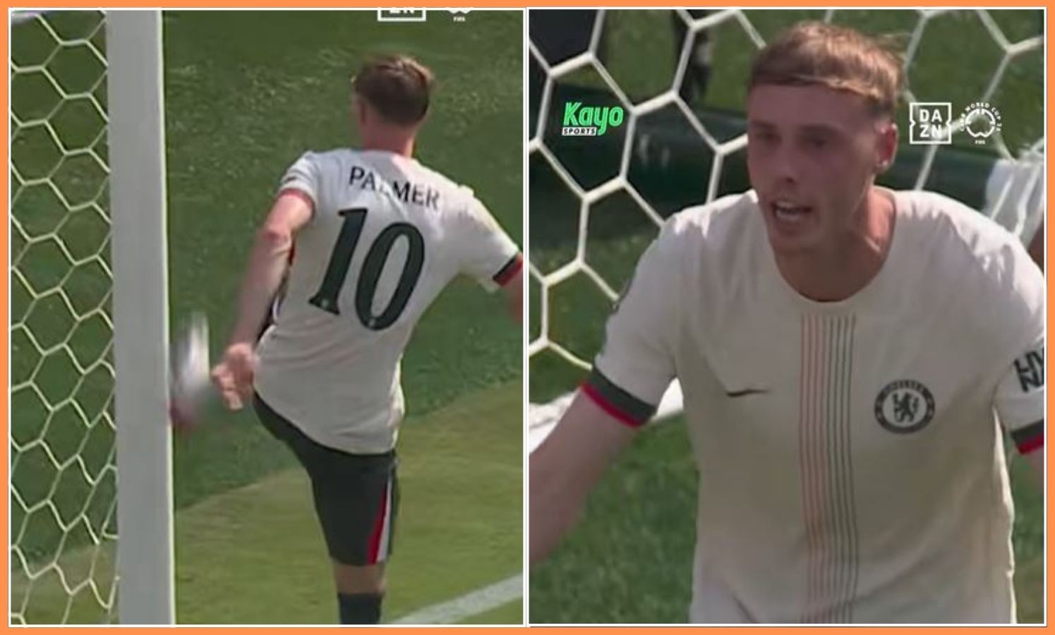 Cole Palmer's angry reaction to Nicolas Jackson