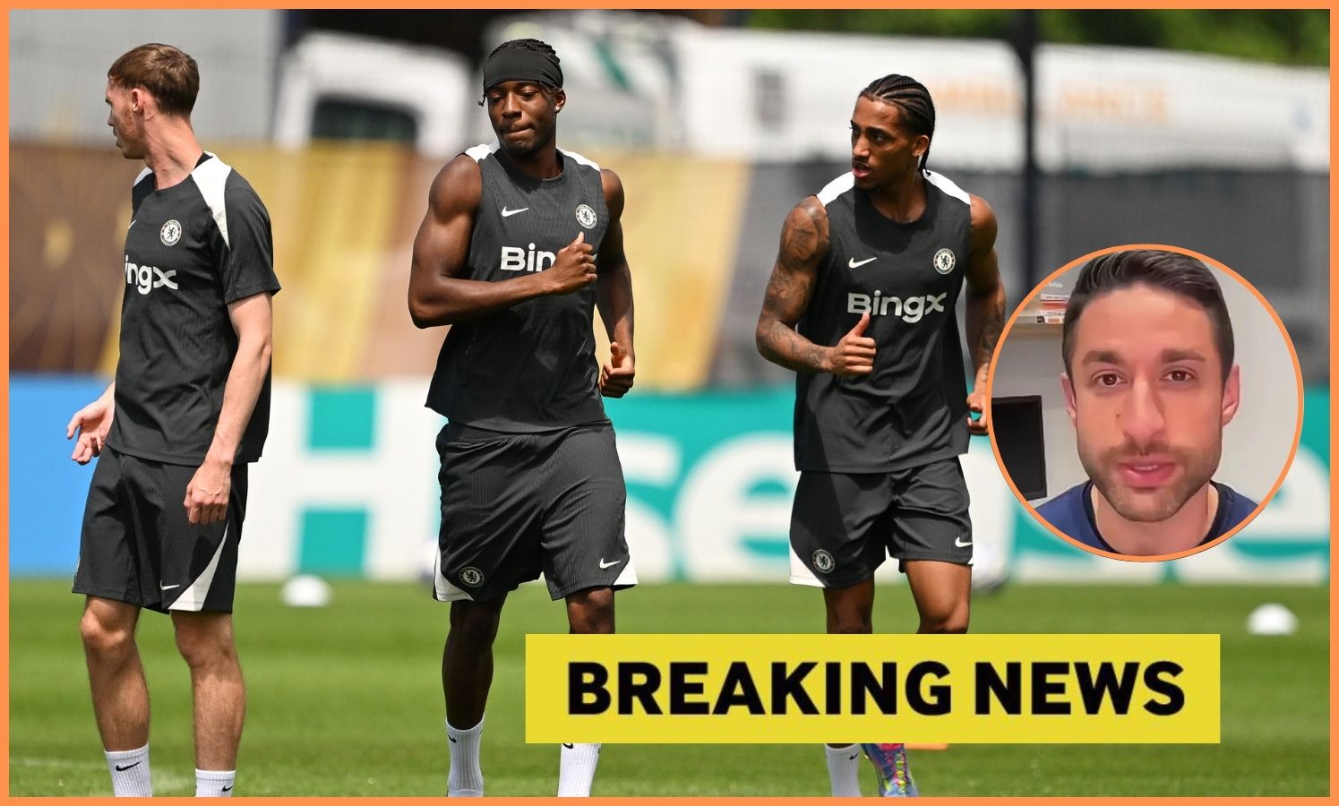 Noni Madueke in Chelsea training