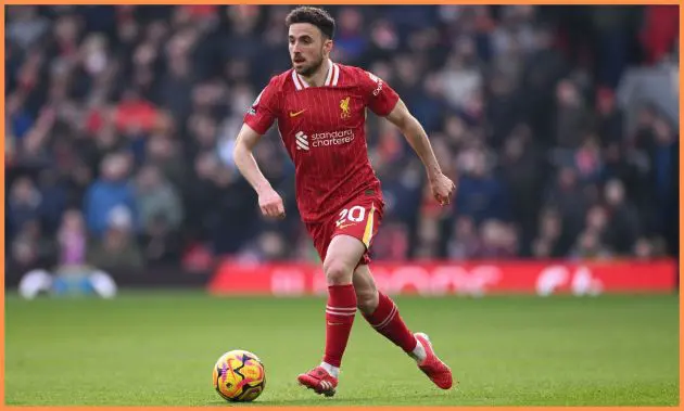 Diogo Jota in action for Liverpool