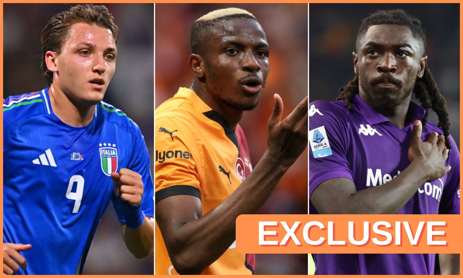Mateo Retegui, Victor Osimhen, and Moise Kean