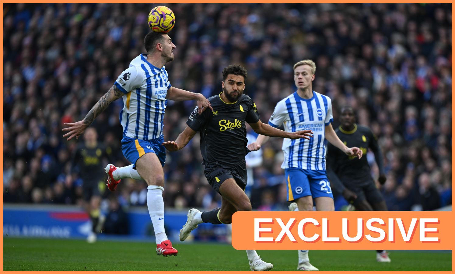 Dominic Calvert-Lewin in action for Everton against Brighton last season