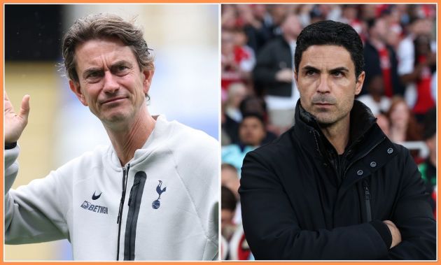 Thomas Frank and Mikel Arteta
