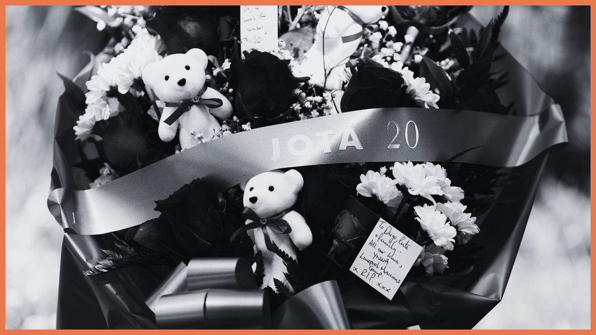 Tributes laid at Anfield in tribute to Diogo Jota