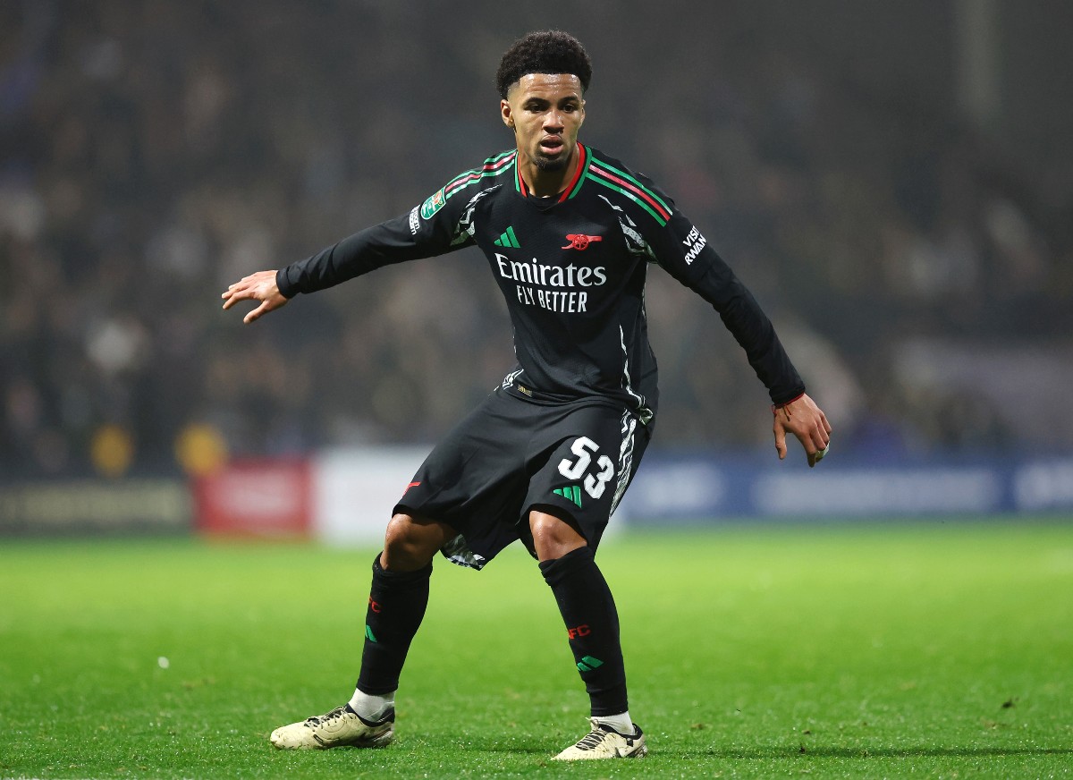 Ethan Nwaneri in action for Arsenal