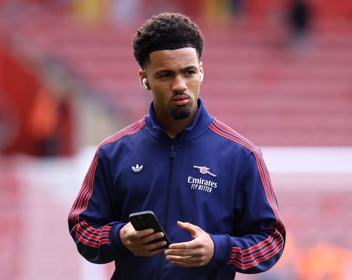 Ethan Nwaneri pre-match between Arsenal and Southampton