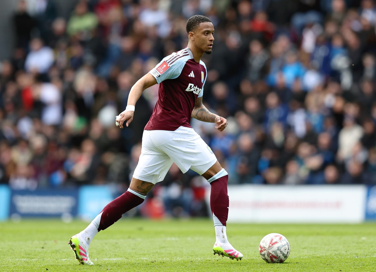 Ezri Konsa in action for Aston Villa