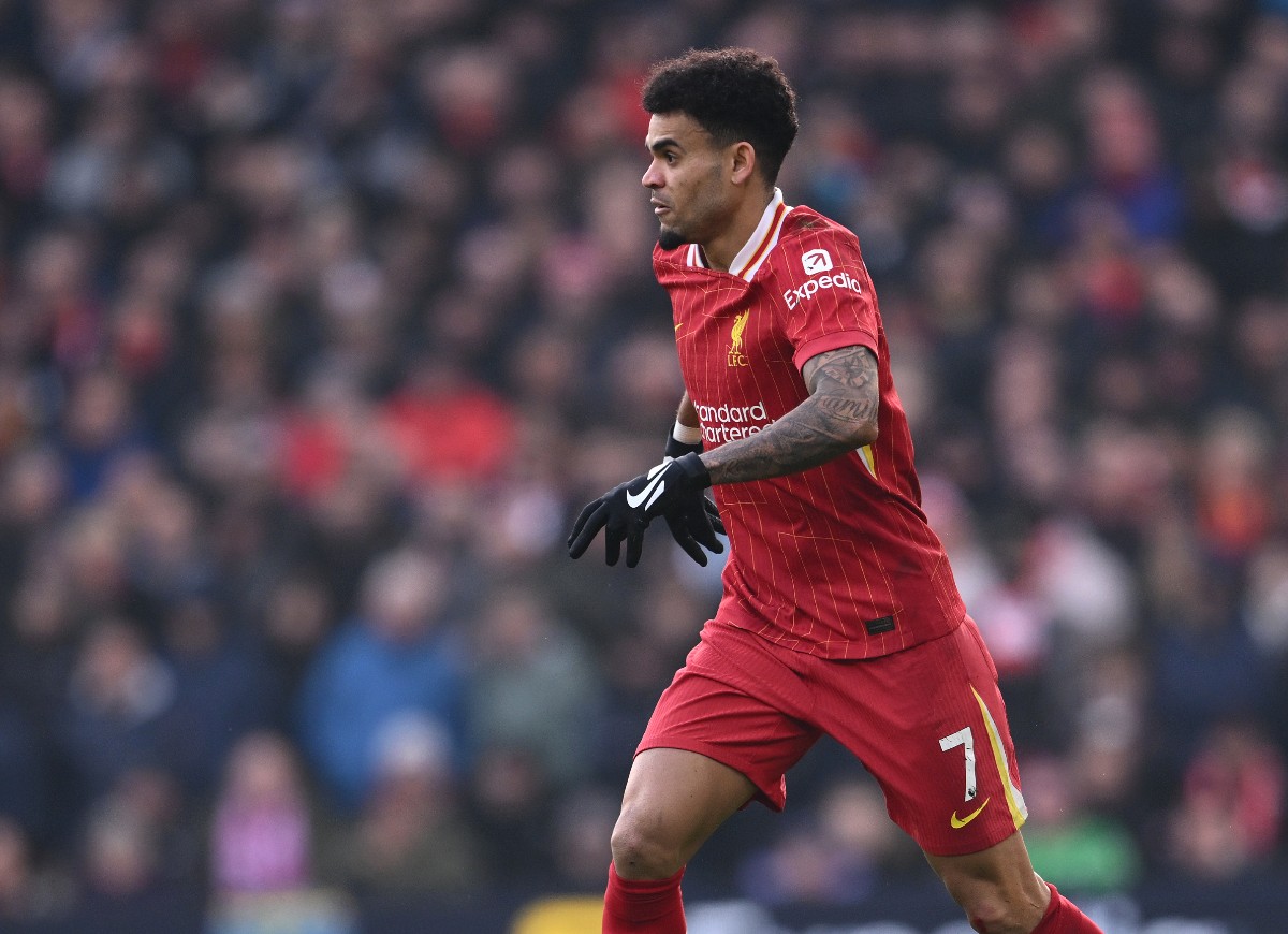 Luis Diaz in action for Liverpool vs Wolves