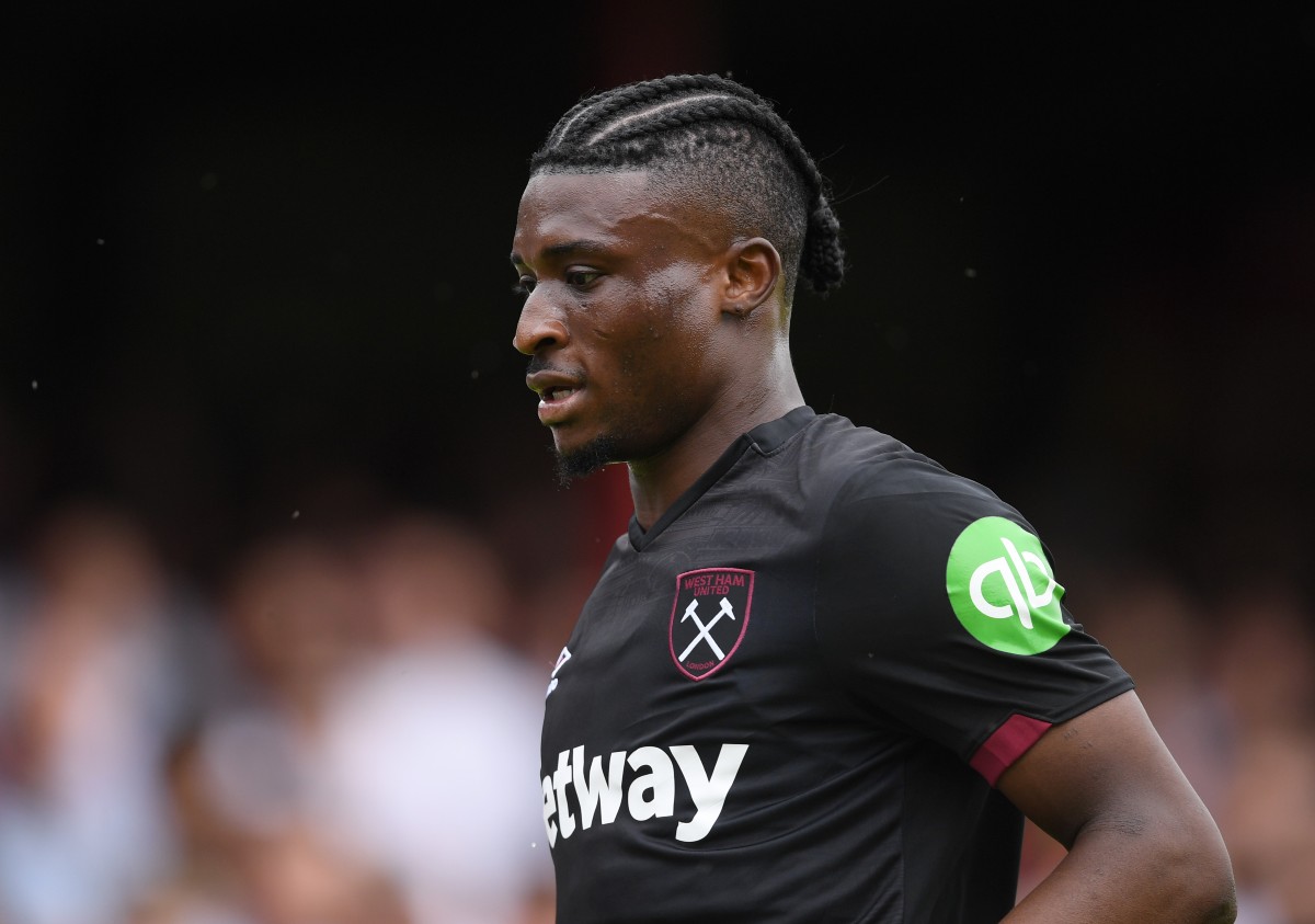 Mohammed Kudus in action for West Ham