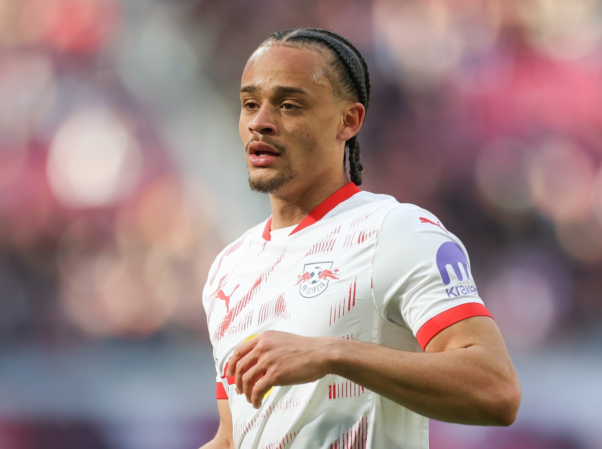 RB Leipzig midfielder Xavi Simons in action