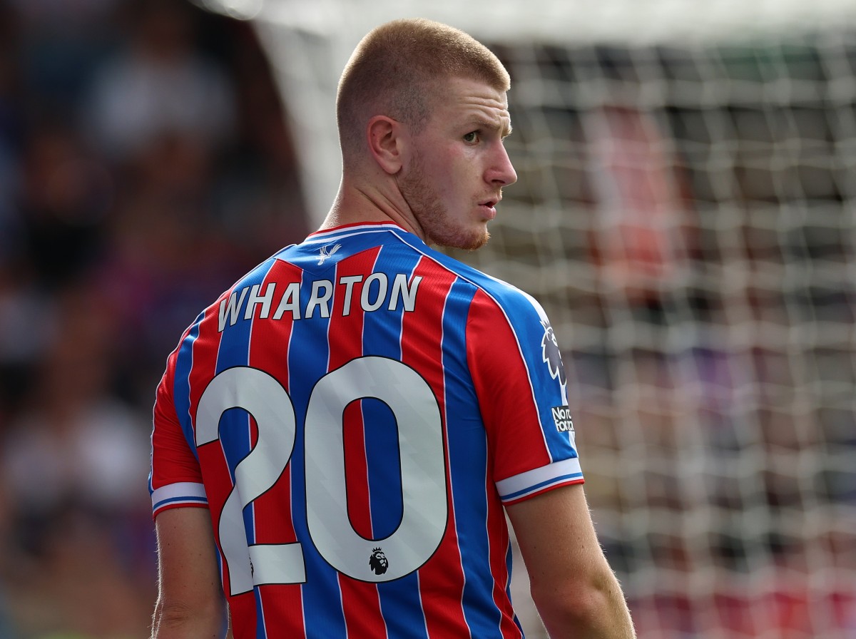 Adam Wharton looks on during Crystal Palace vs Nottingham Forest