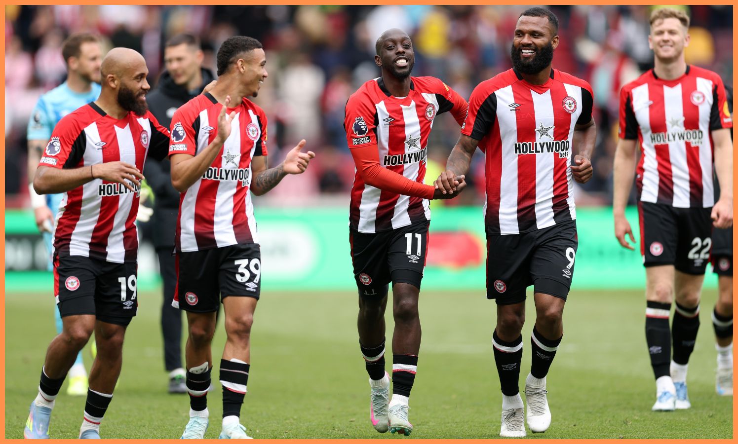 Brentford players