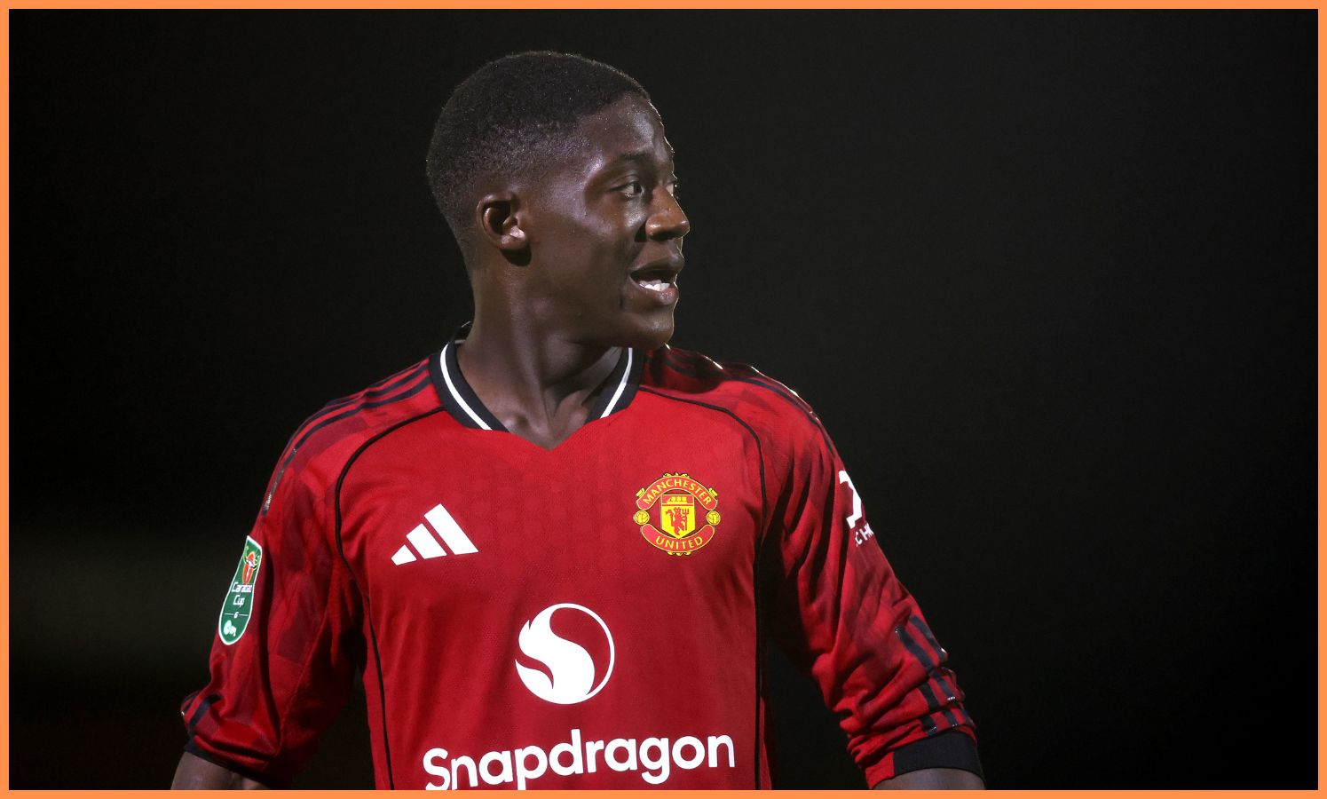 Kobbie Mainoo in action for Man United