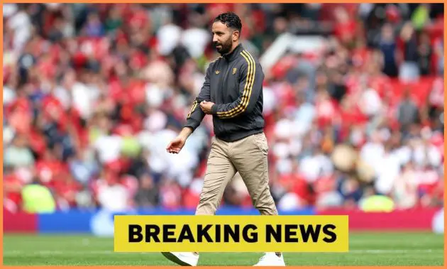 Man United manager Ruben Amorim