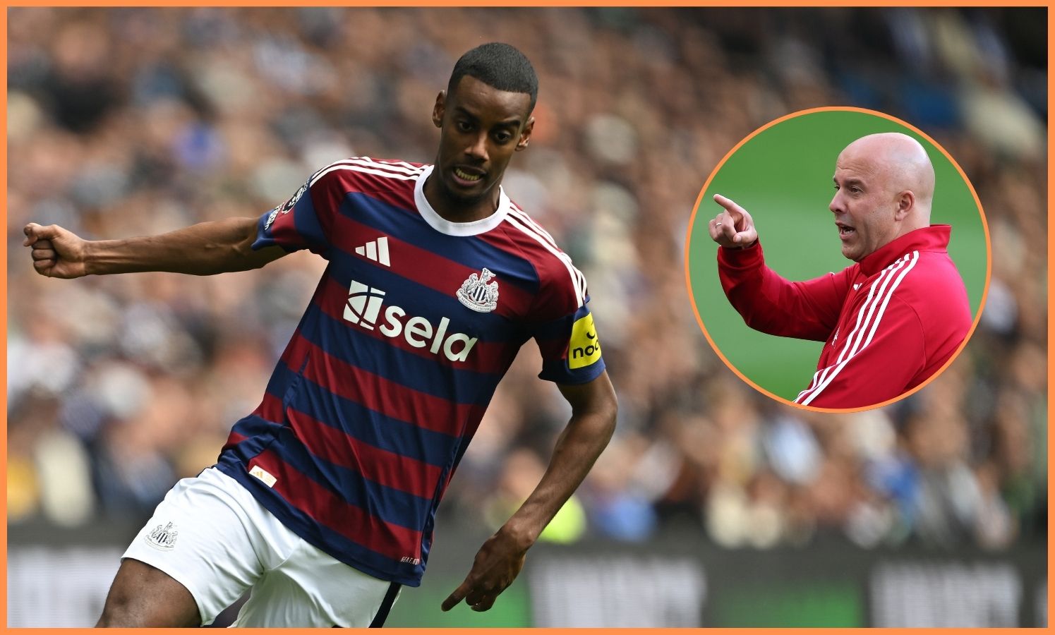 Alexander Isak and Arne Slot