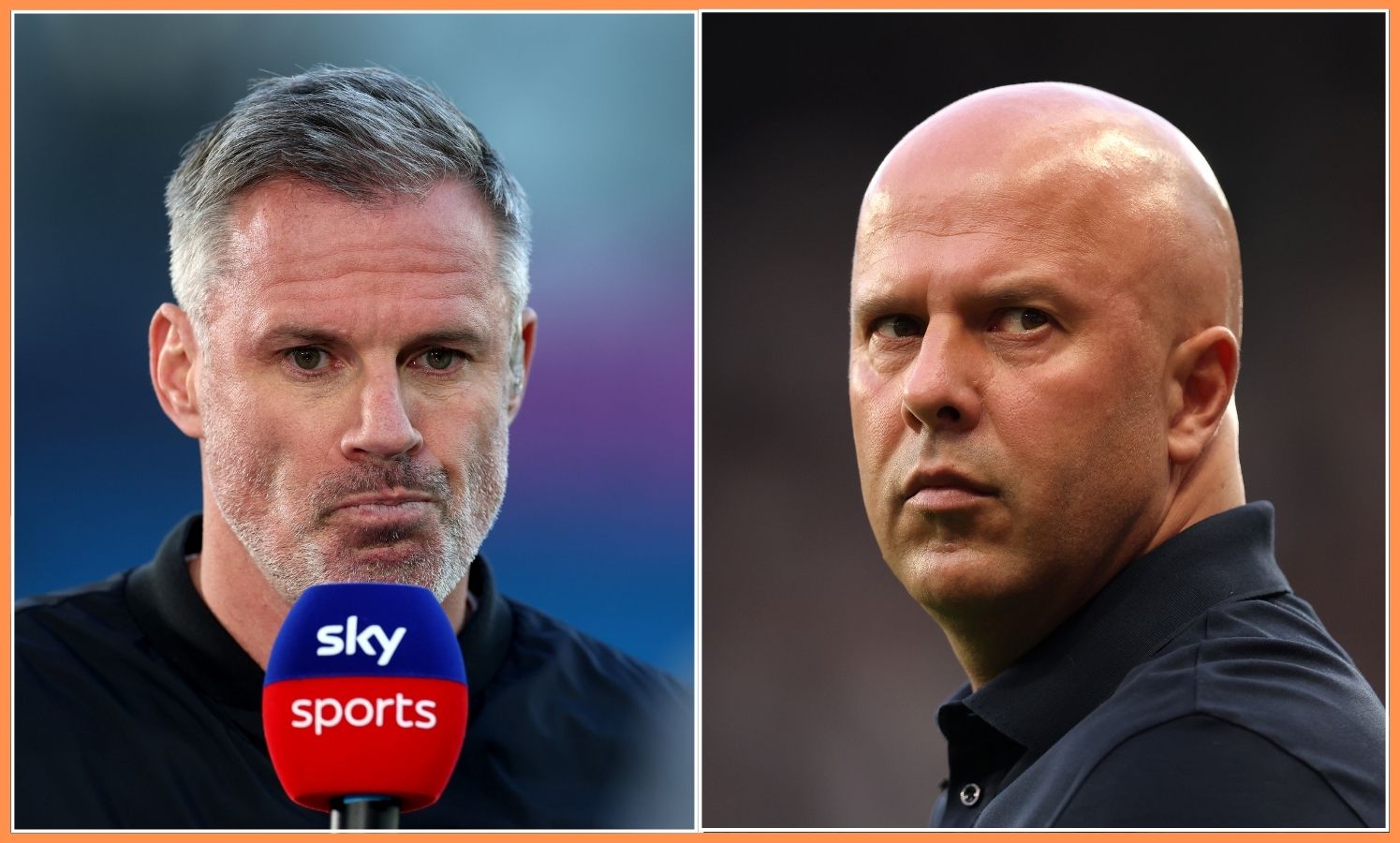Jamie Carragher and Arne Slot