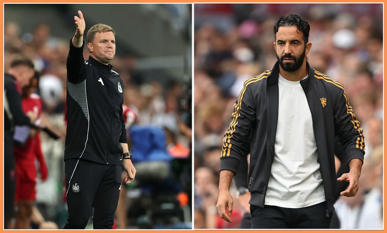 Eddie Howe and Ruben Amorim