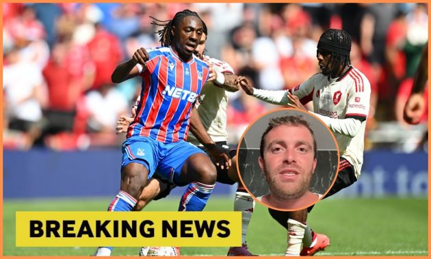 Eberechi Eze in action for Crystal Palace vs Liverpool