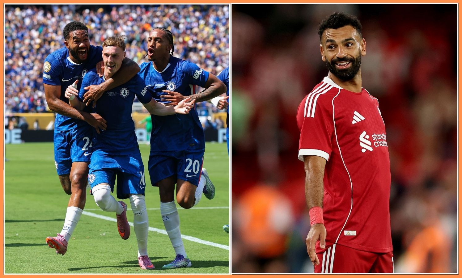 Cole Palmer and Mohamed Salah
