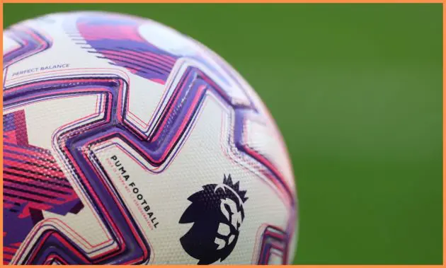 Premier League football close-up