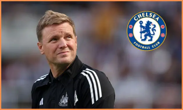 Eddie Howe looks on during Newcastle's friendly against Atletico Madrid