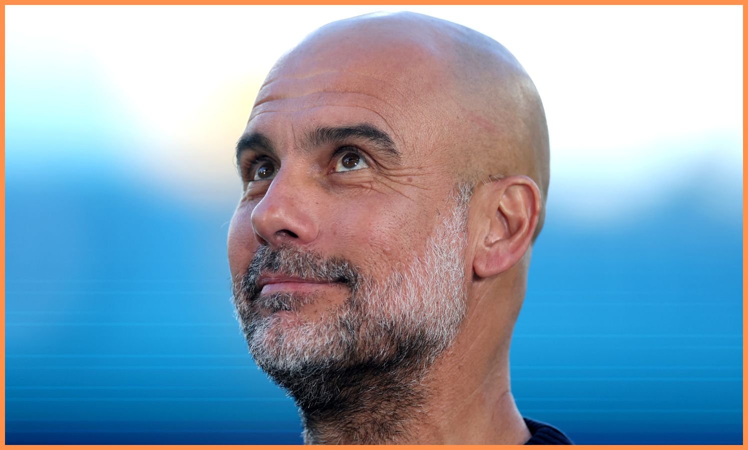 Manchester City manager Pep Guardiola smiling
