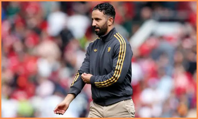 Man United manager Ruben Amorim