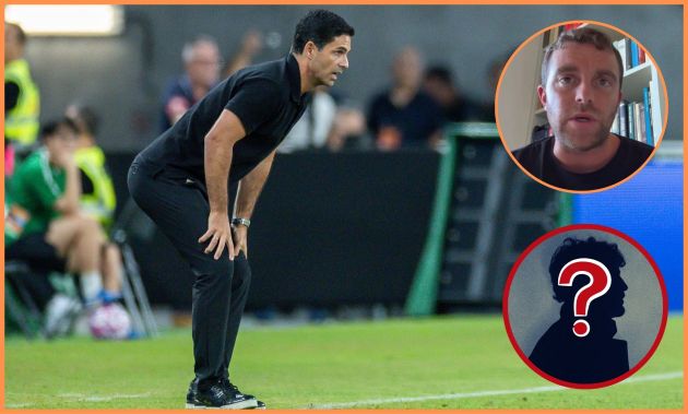 Mikel Arteta shouts instructions during Arsenal's pre-season friendly against Tottenham