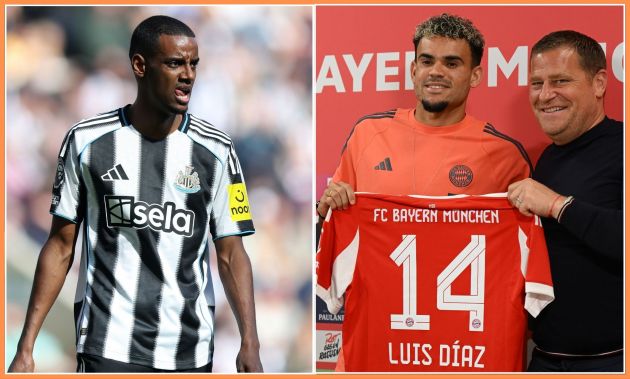 Alexander Isak and Luis Diaz
