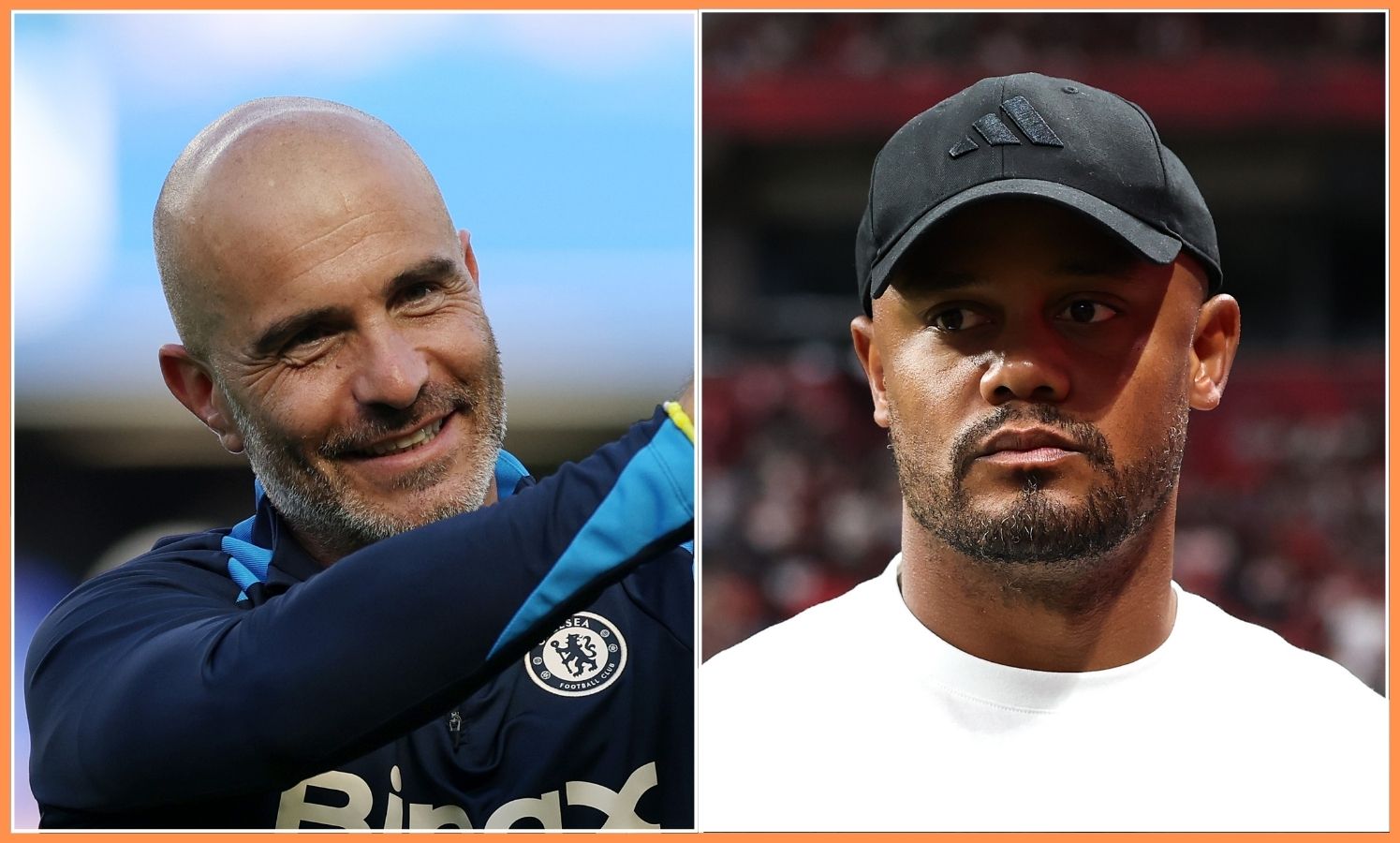 Enzo Maresca and Vincent Kompany