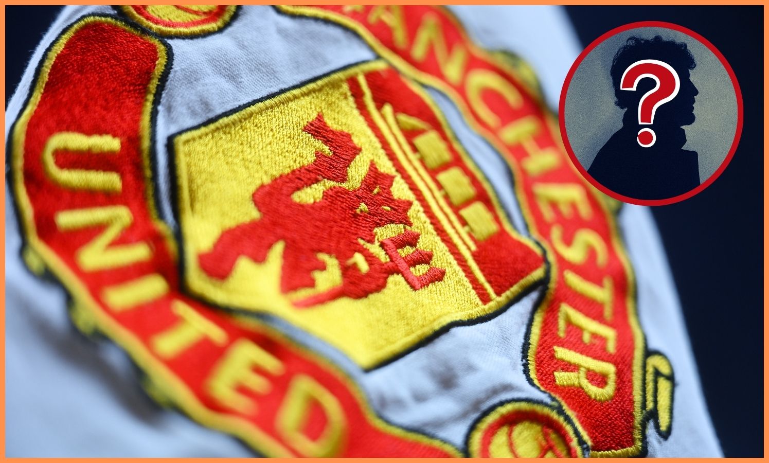 Manchester United FC logo close-up