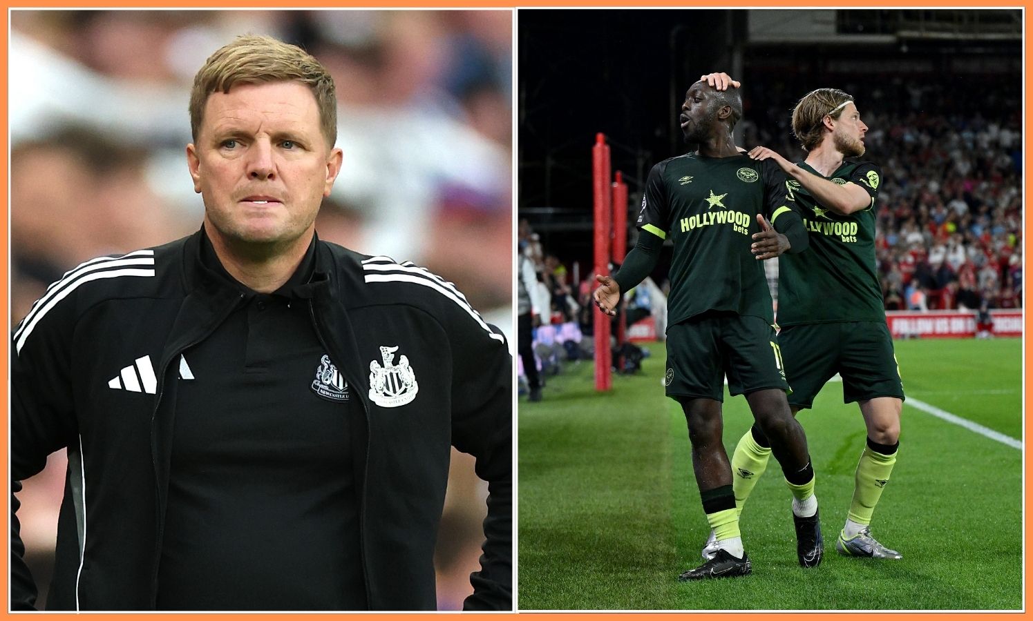 Eddie Howe and Yoane Wissa