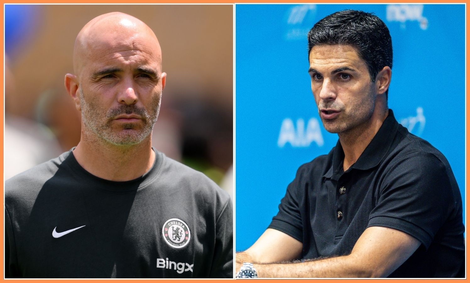 Enzo Maresca and Mikel Arteta