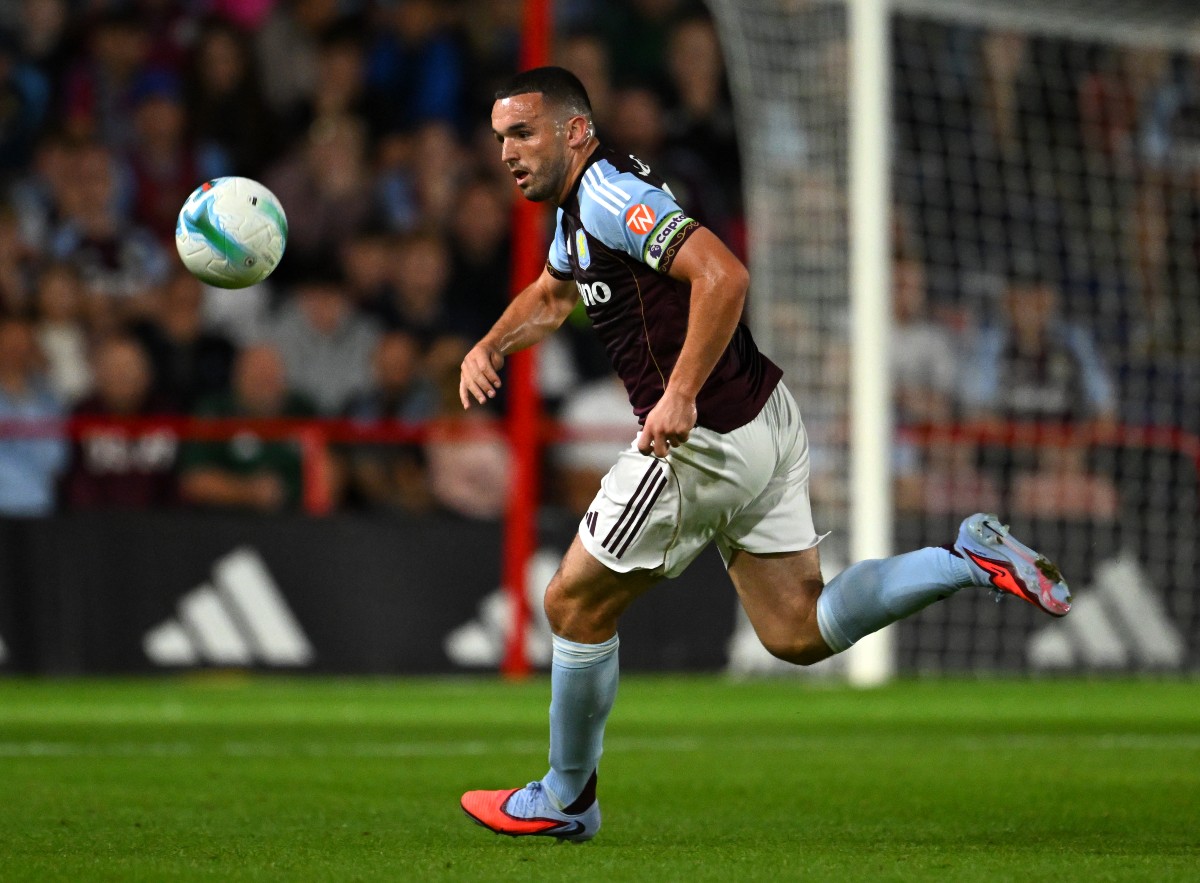 John McGinn in action for Aston Villa