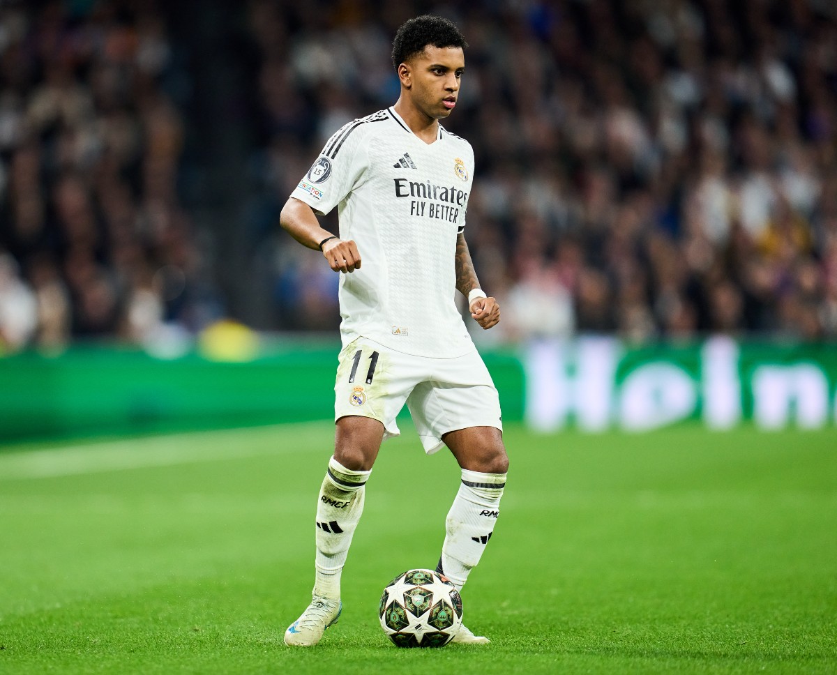 Real Madrid's Rodrygo in action