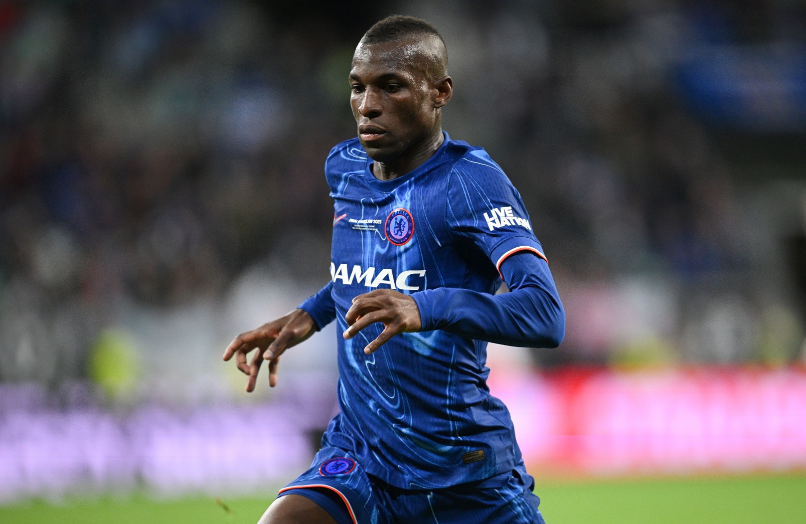 Nicolas Jackson of Chelsea in action