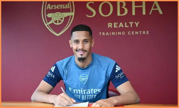 William Saliba of Arsenal