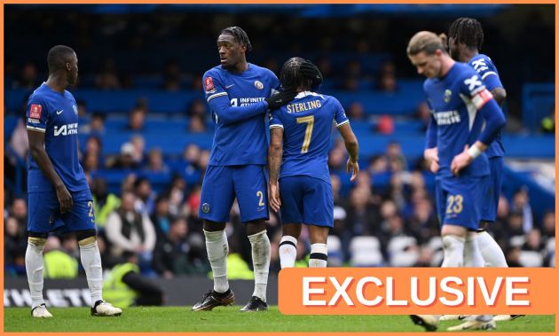 Axel Disasi and Raheem Sterling with Chelsea in the 2023/24 season