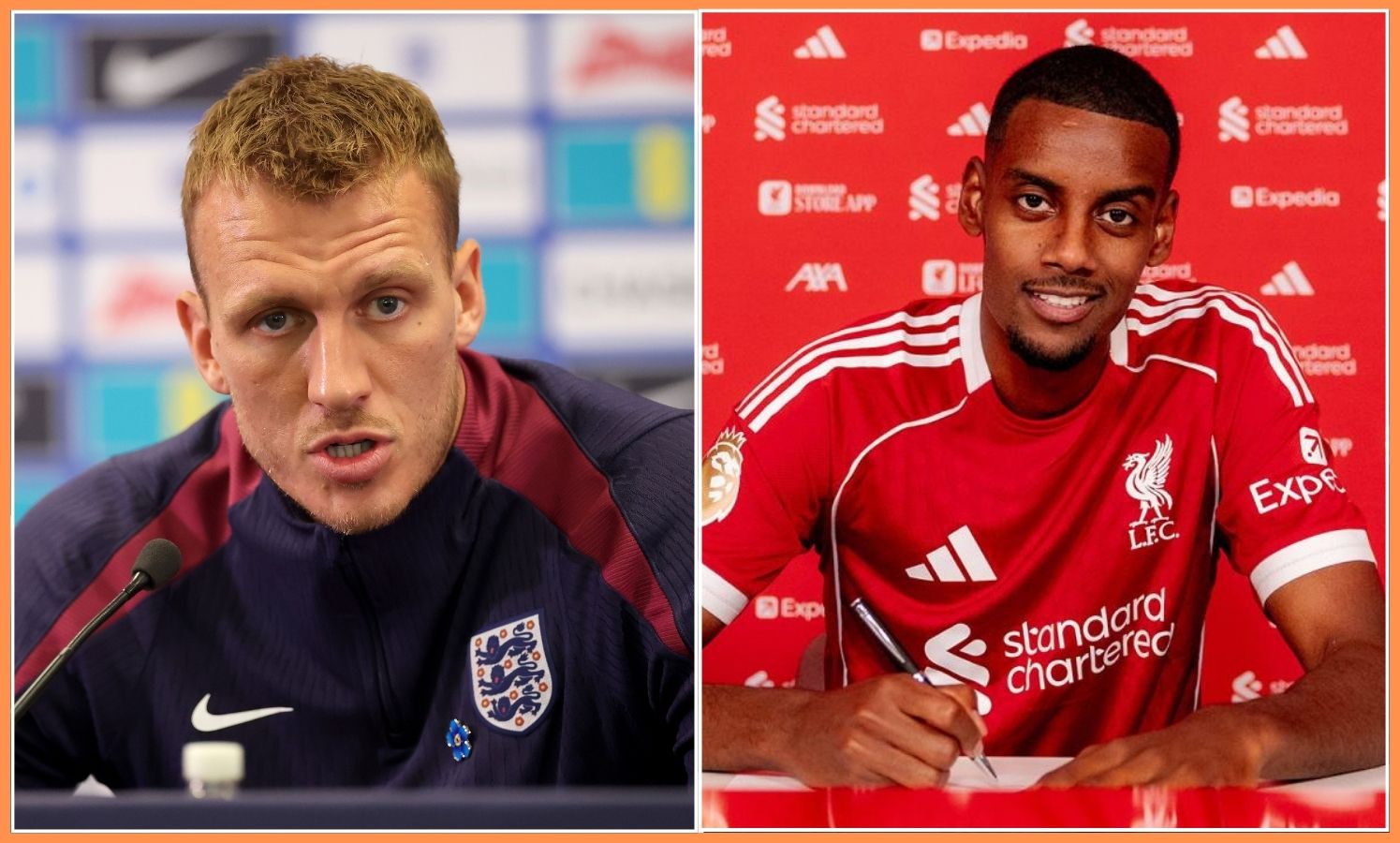 Dan Burn and Alexander Isak