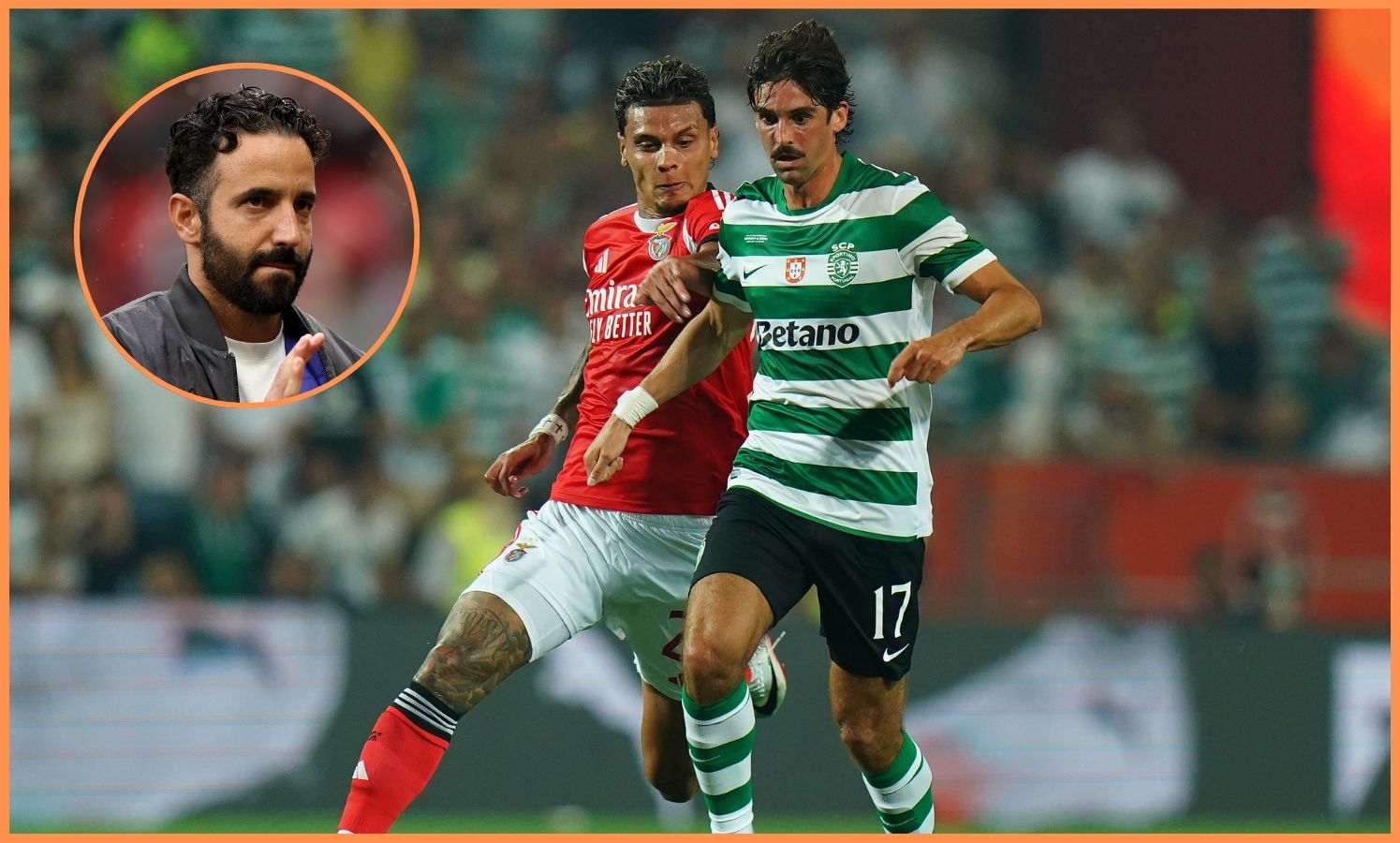 Francisco Trincao in action for Sporting against Benfica