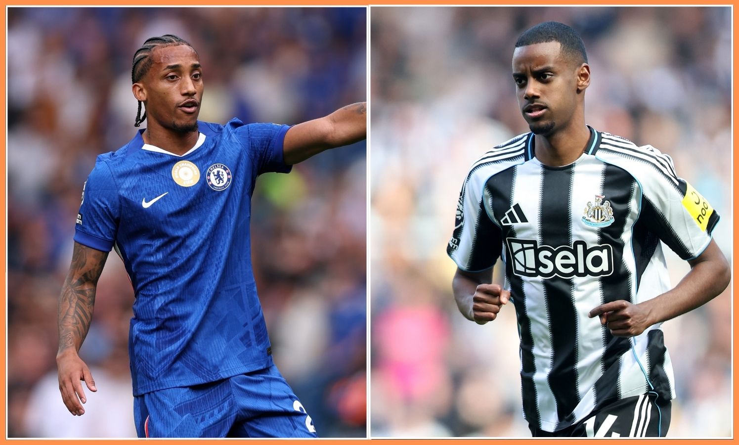 Joao Pedro and Alexander Isak