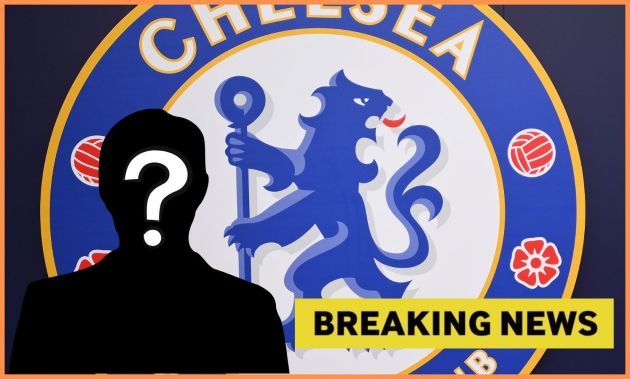 Chelsea FC logo and breaking news banner