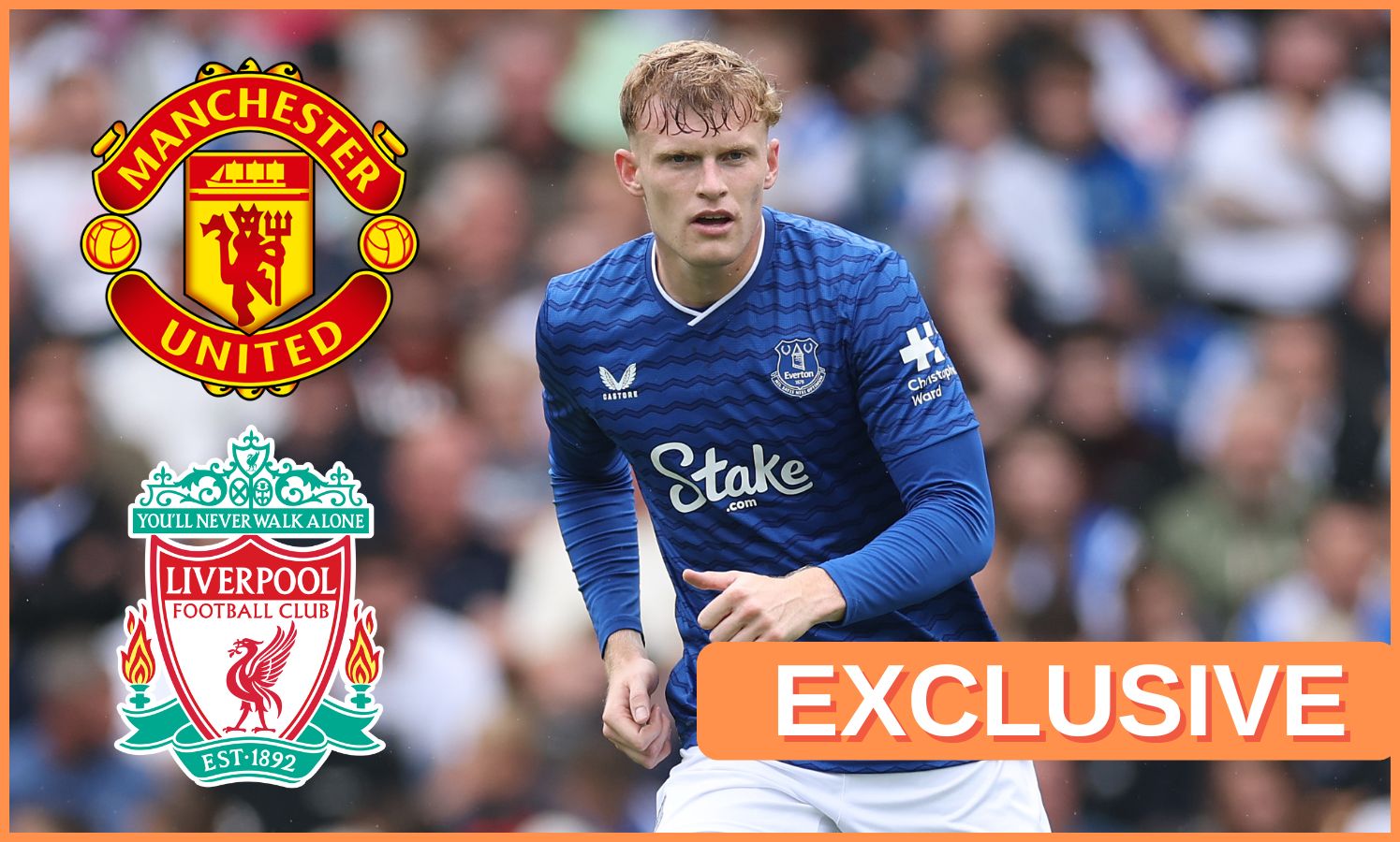 Jarrad Branthwaite in action for Everton in pre-season