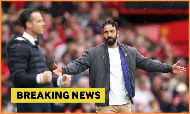 Man United manager Ruben Amorim